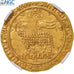 France, Jean II le Bon, Mouton d'or, 1355, Trésor de Pontivy, Or, NGC, SUP