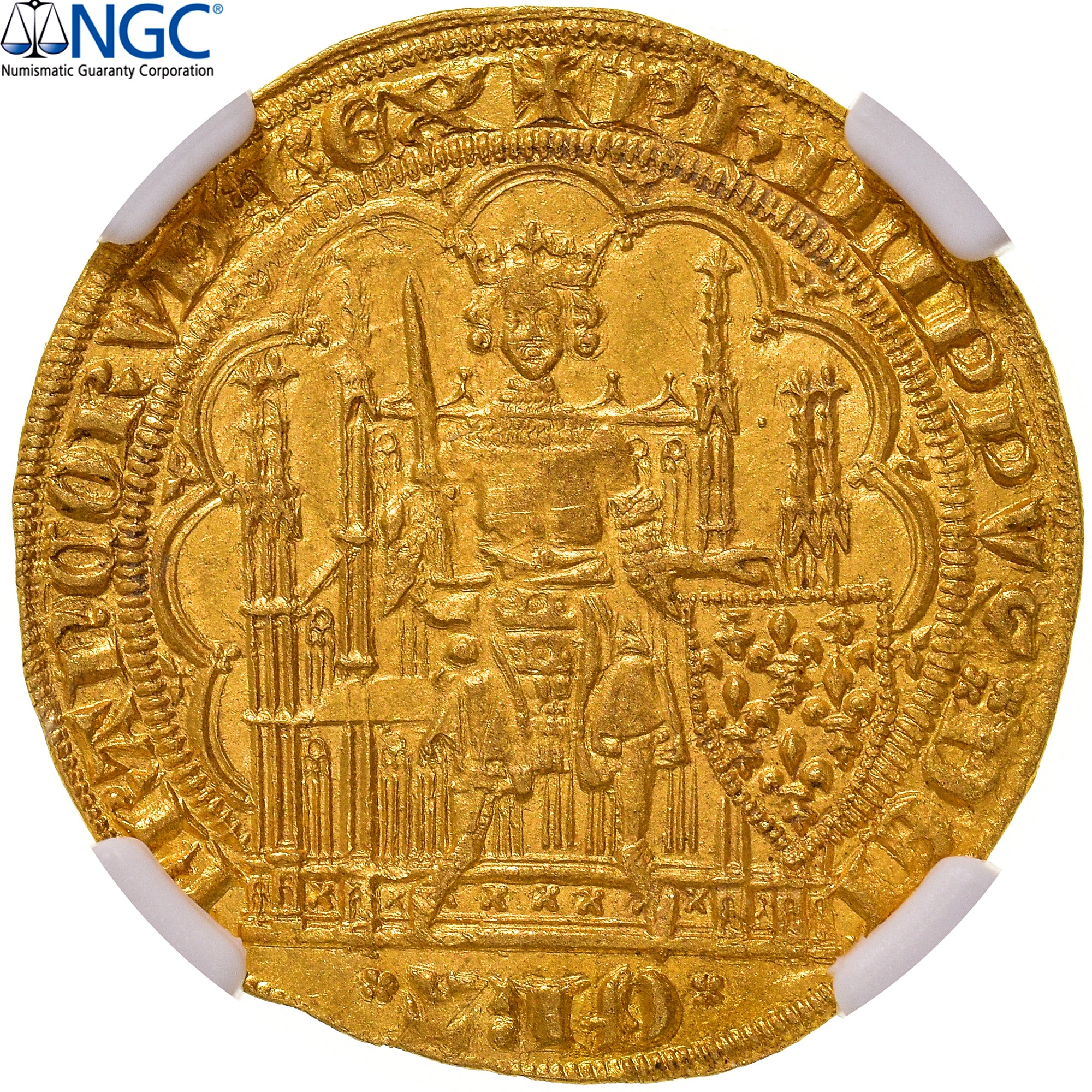 Münze, Frankreich, Philippe VI, Ecu d'or à la chaise, 1343, Pontivy's Hoard
