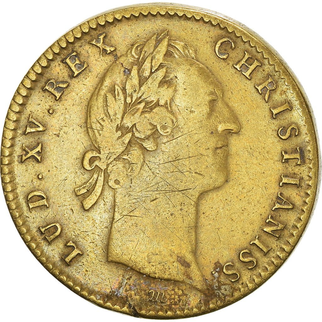Francia, Token, Louis XV, Etats d'Artois, Emission de 1756, BC+, Latón