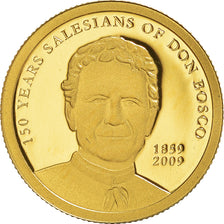 Coin, Palau, Don Bosco, Dollar, 2009, CIT, 1/25 Oz, MS(65-70), Gold, KM:239