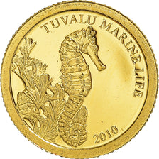 Coin, Tuvalu, Elizabeth II, Dollar, 2010, CIT, MS(65-70), Gold, KM:114