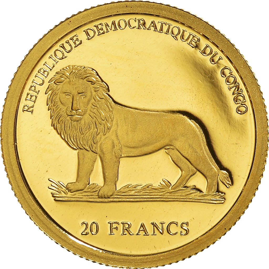 Monnaie, République démocratique du Congo, 20 Francs, 2006, 1/25 Once, FDC, Or