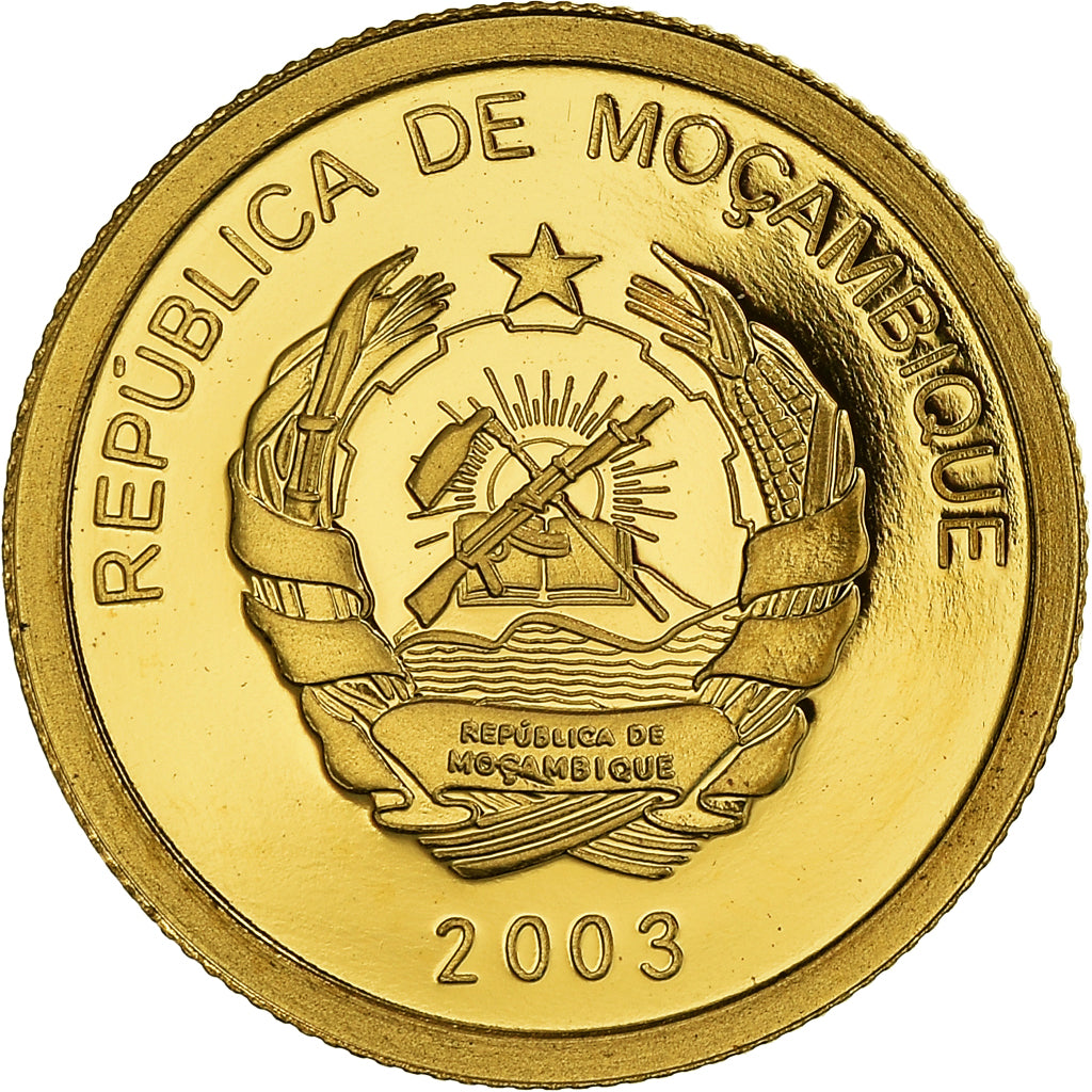 Moeda, Moçambique, Pedro de Covilha, 1000 Meticais, 2003, 1/25 Oz, MS(65-70)
