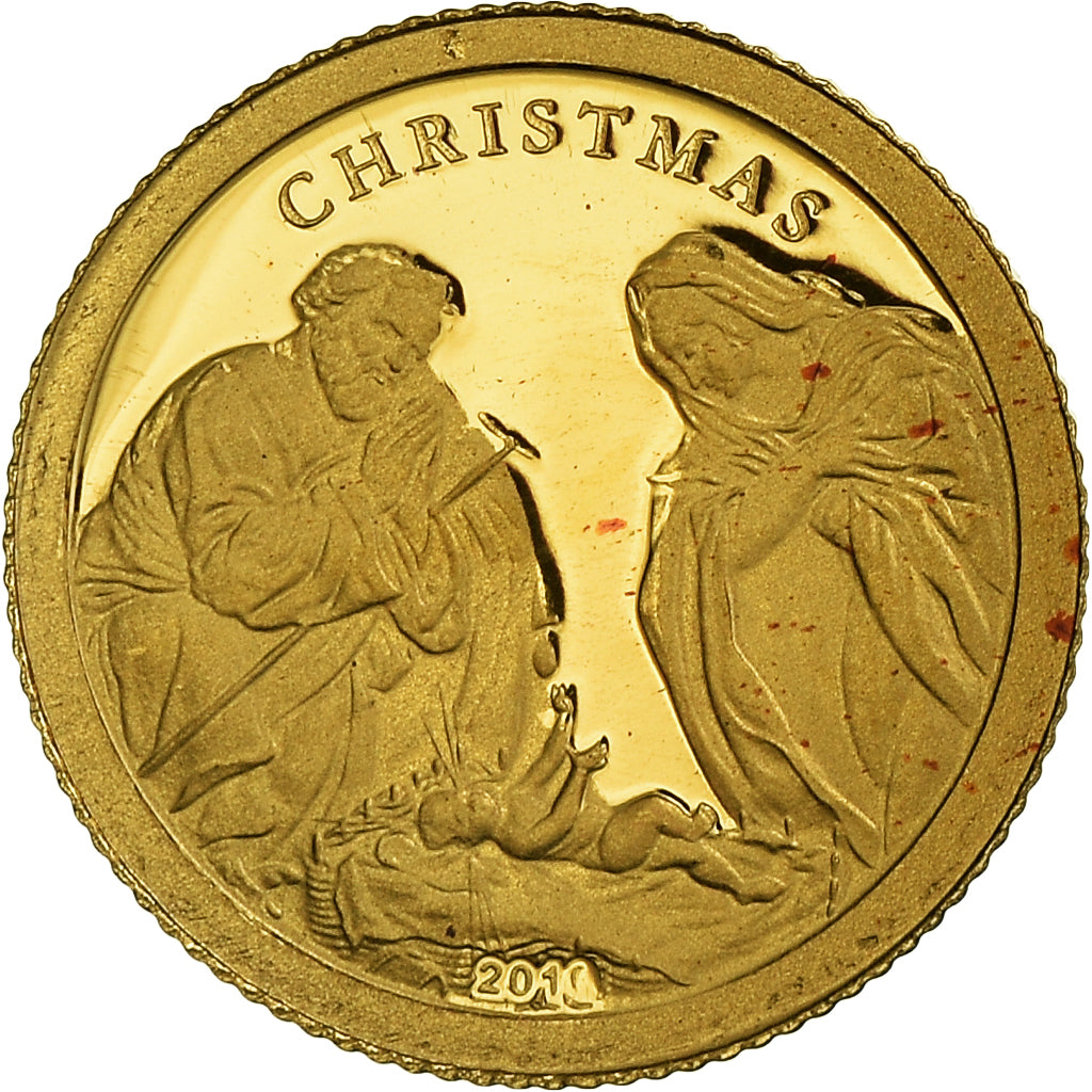 Münze, Palau, Christmas, Dollar, 2010, STGL, Gold