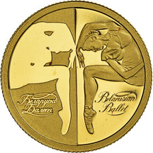 Coin, Belarus, Belarusian Ballet, 10 Roubles, 2007, 1/25 Oz, MS(65-70), Gold
