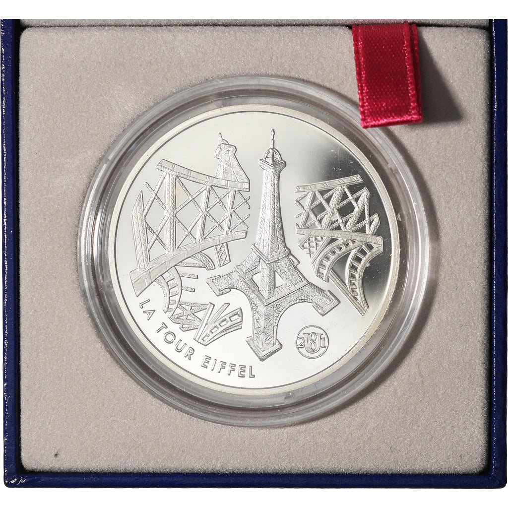 Monnaie, France, Monnaie de Paris, La Tour Eiffel, 10 Francs, 2001, Paris, FDC