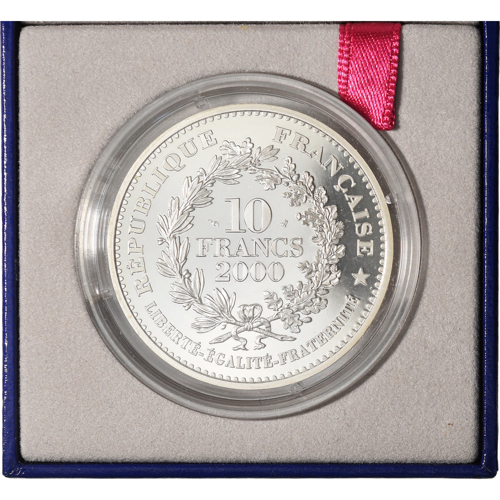 Moeda, França, Monnaie de Paris, Ecu d'or de Saint-Louis, 10 Francs, 2000