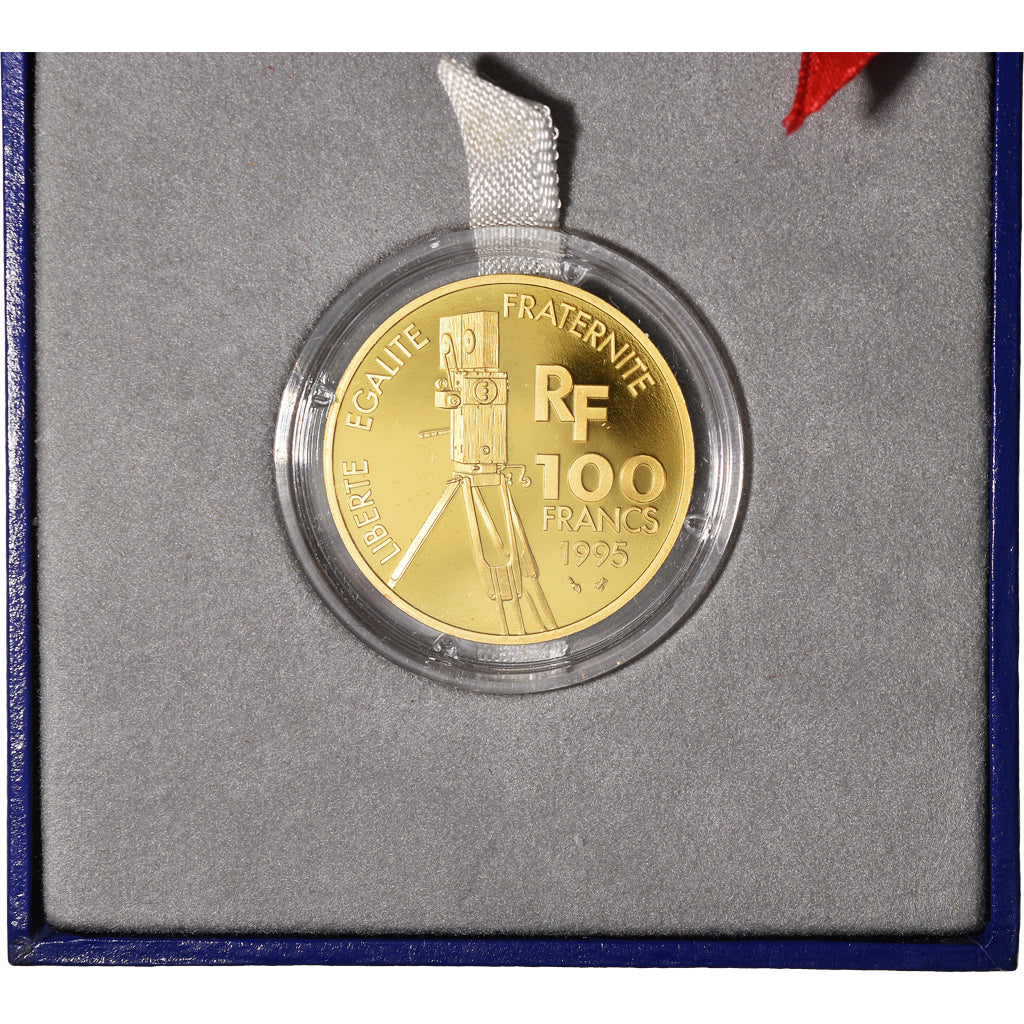 Moneta, Francja, Monnaie de Paris, Centenaire du Cinéma, 100 Francs, 1995