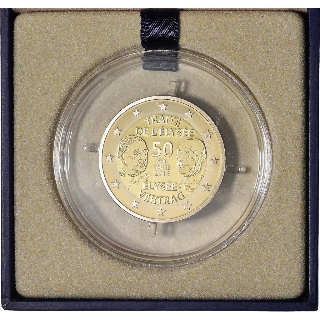 Frankreich, 2 Euro, Monnaie de Paris, Traité de l'Élysée, 2013, Paris, STGL