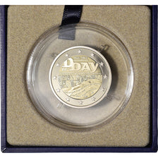 France, 2 Euro, Monnaie de Paris, D-Day, 2014, Paris, BE, MS(65-70), Bi-Metallic