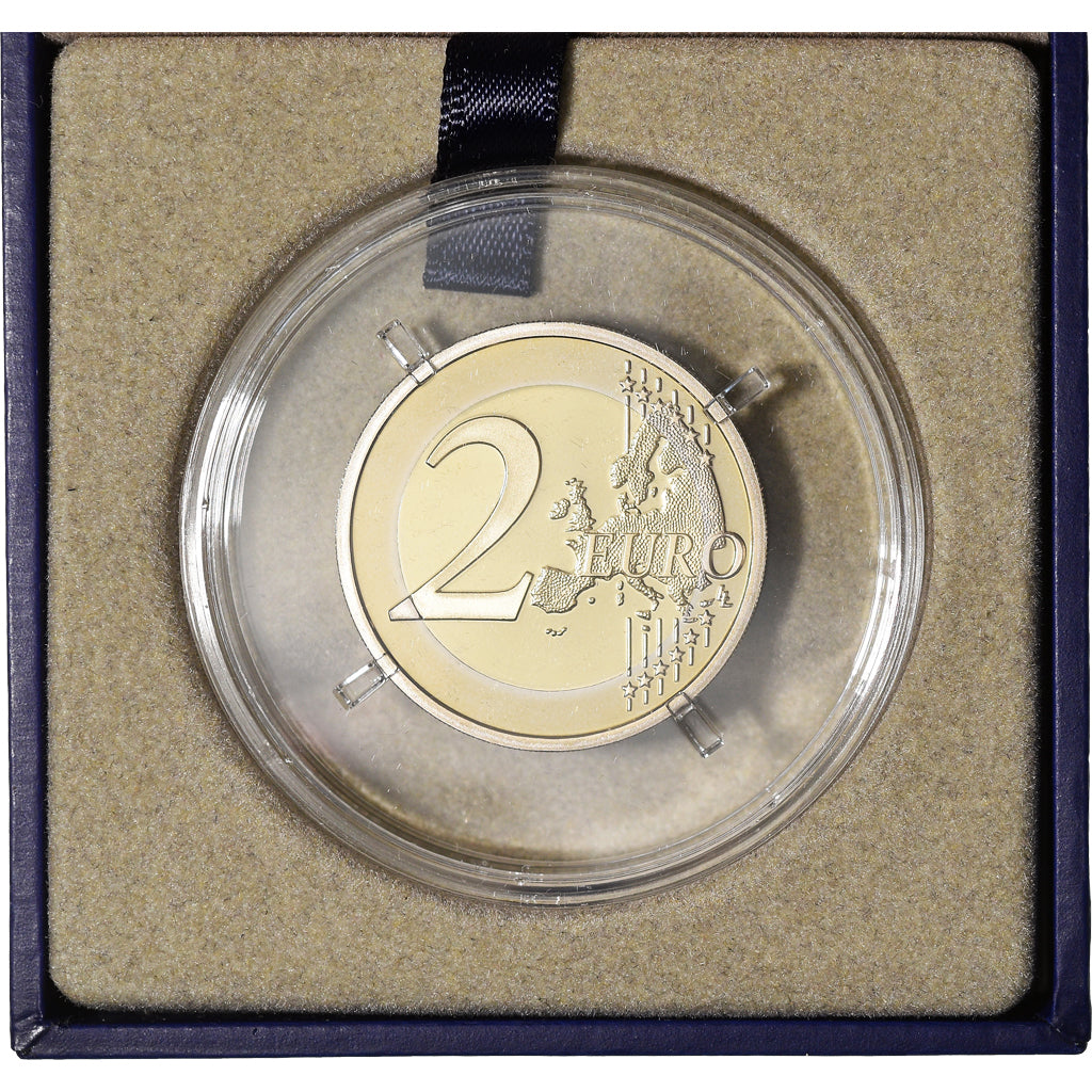 France, 2 Euro, Monnaie de Paris, D-Day, 2014, Paris, BE, MS(65-70), Bi-Metallic