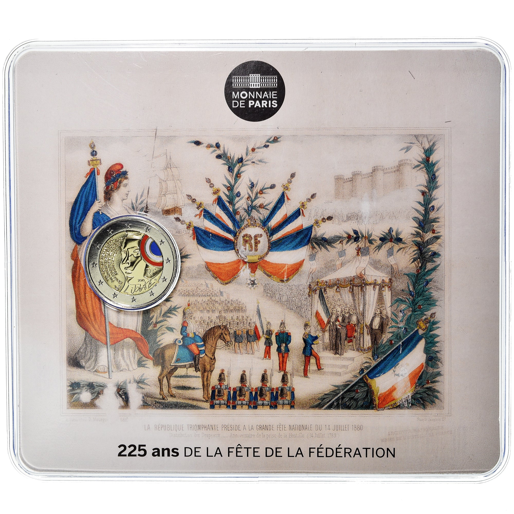 Frankreich, 2 Euro, 225 ans de la fête de la Fédération, 2015, Paris, BU