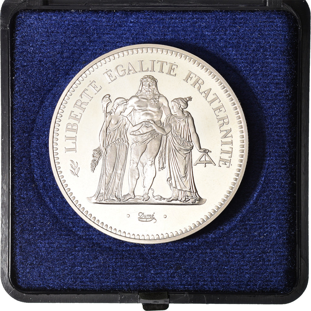 Coin, France, Hercule, 50 Francs, 1975, Paris, Piéfort, MS(65-70), Silver