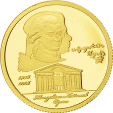 Coin, Mongolia, 1000 Tugrik, 2006, MS(65-70), Gold, KM:253
