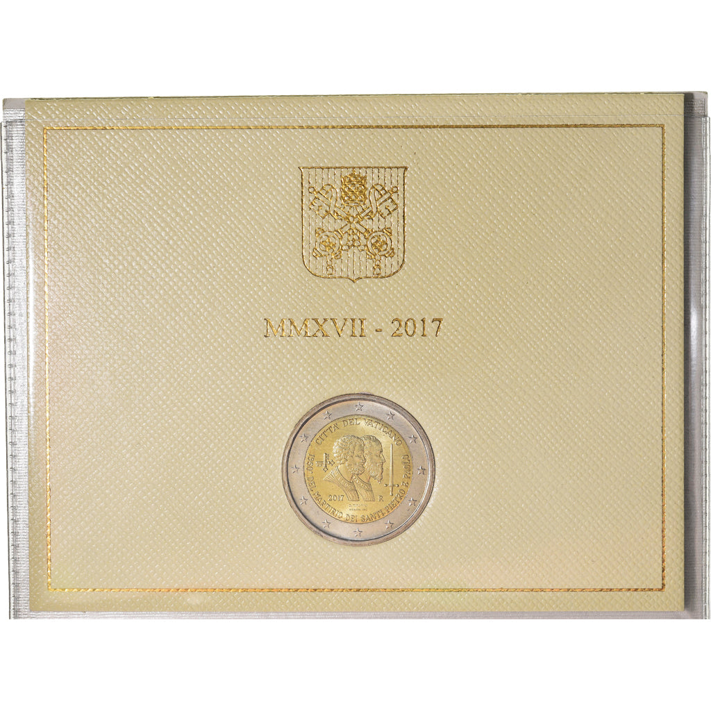 Vatican, 2 Euro, Saint Peter & Saint Paul, 2017, BU, MS(65-70), Bi-Metallic