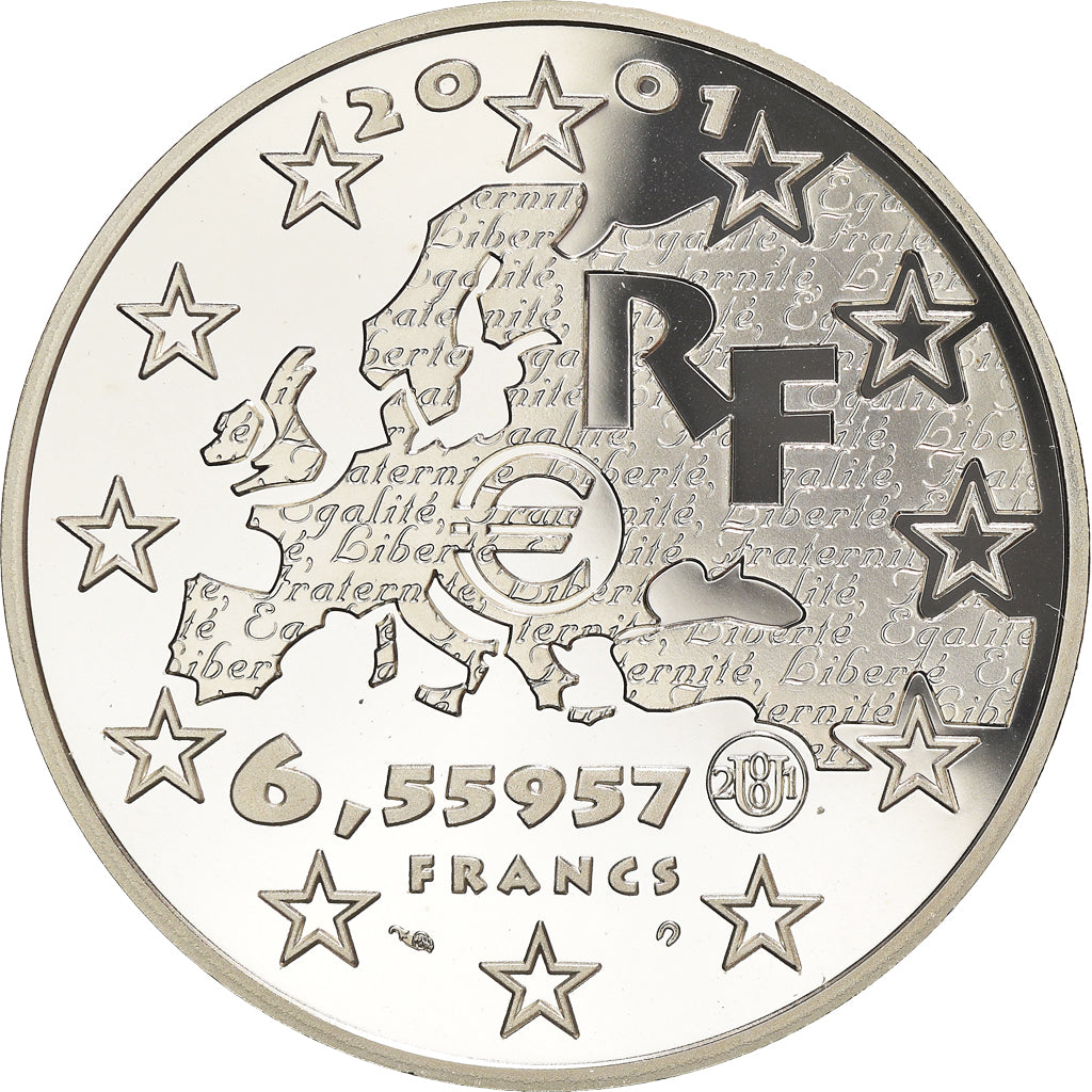 Coin, France, Monnaie de Paris, Liberté, 6.55957 Francs, 2001, Paris