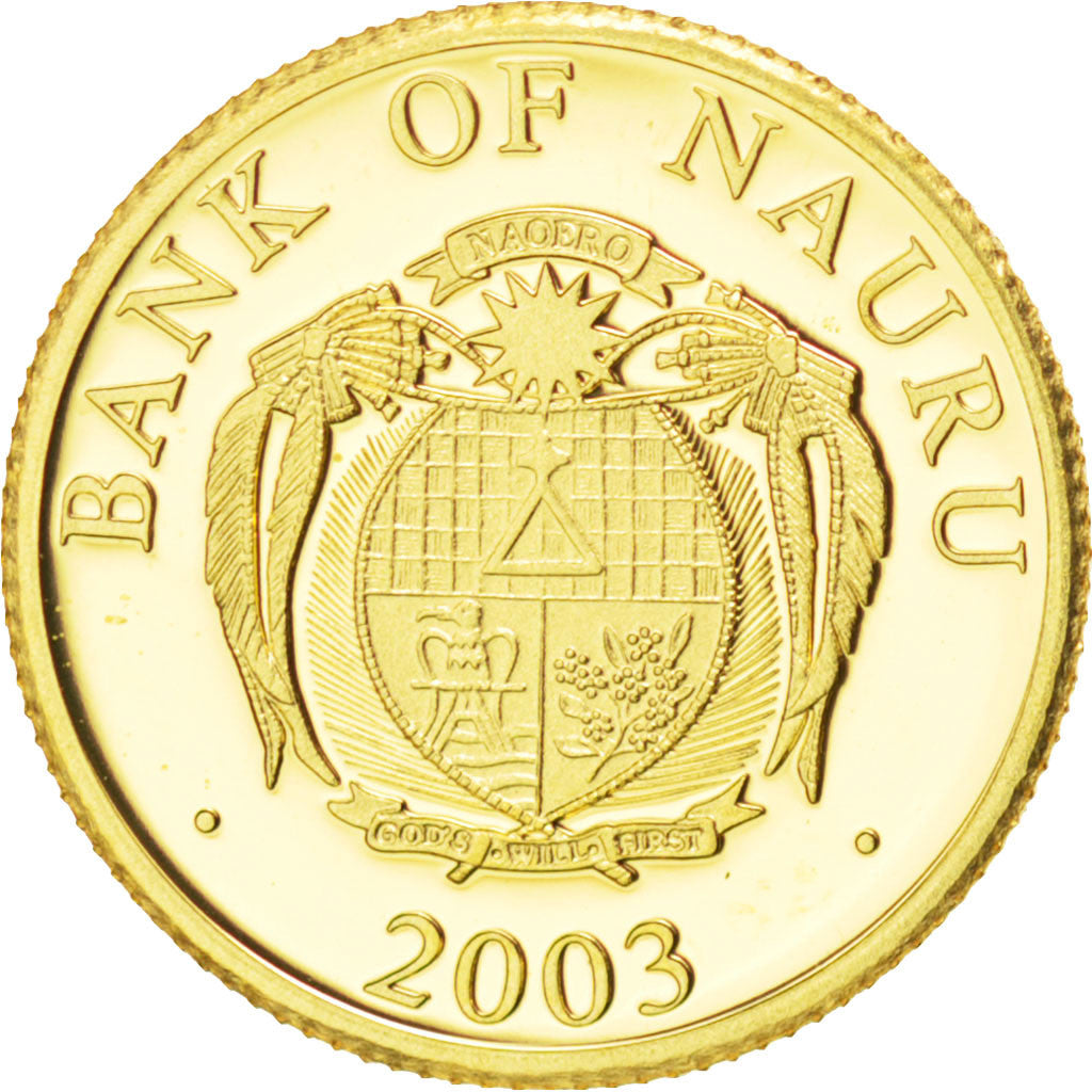 Coin, Nauru, 10 Dollars, 2003, MS(65-70), Gold, KM:21