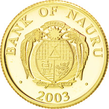 Munten, Nauru, 10 Dollars, 2003, FDC, Goud, KM:21