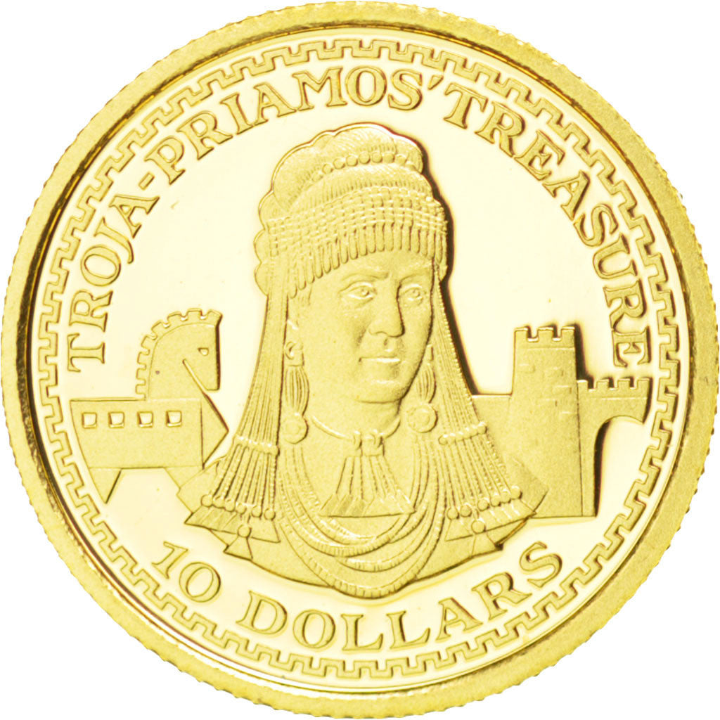 Coin, Nauru, 10 Dollars, 2003, MS(65-70), Gold, KM:21