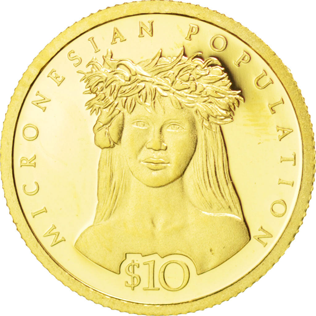 NAURU, 10 Dollars, 2007, KM #76, MS(65-70), Gold, 13.92, 1.24