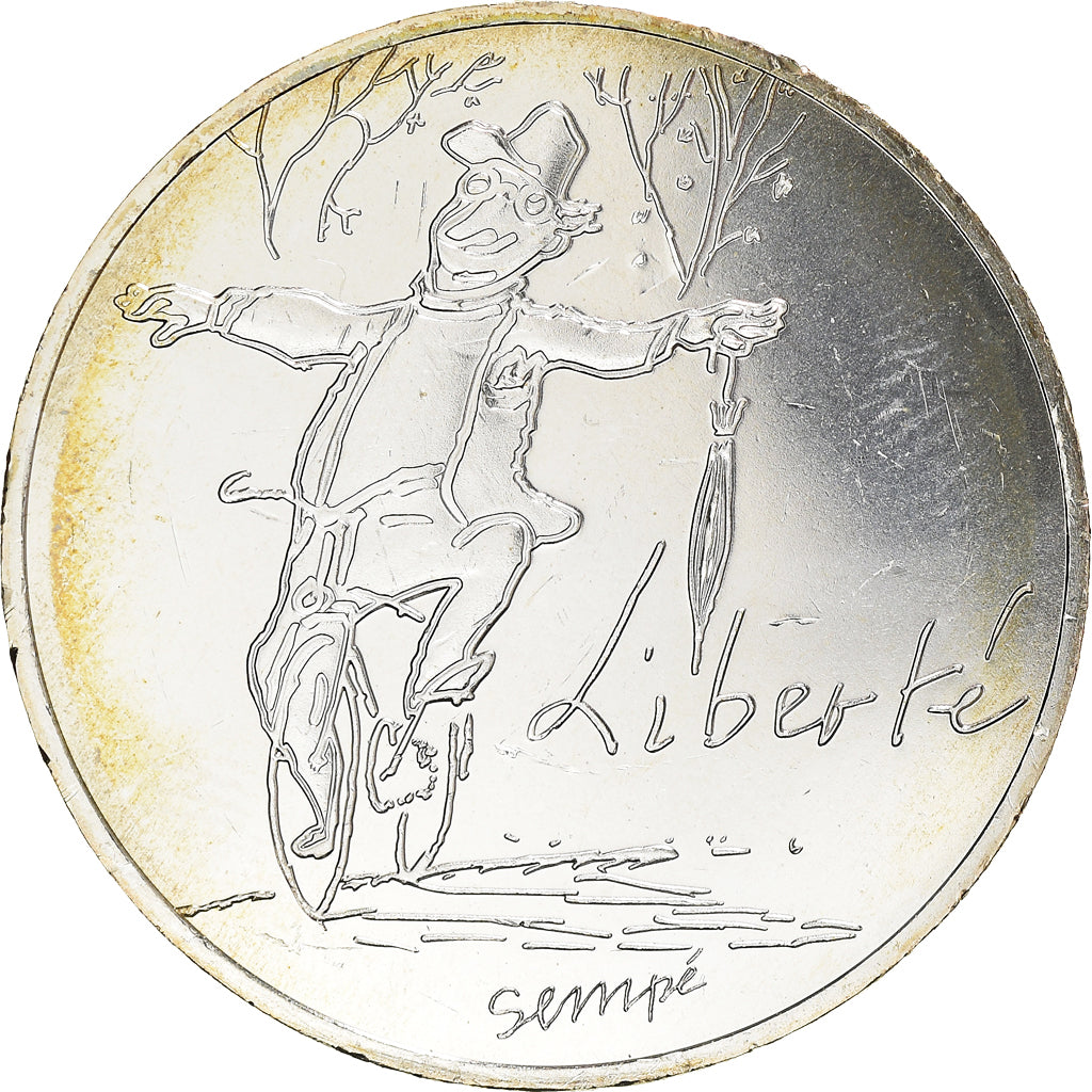 Francia, 10 Euro, Monnaie de Paris, Sempé - Printemps - Liberté, 2014, Paris