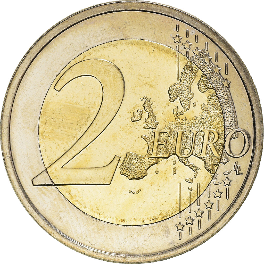 Finland, 2 Euro, Tove Jansson, 2014, Vantaa, Colourized, MS(60-62), Bi-Metallic