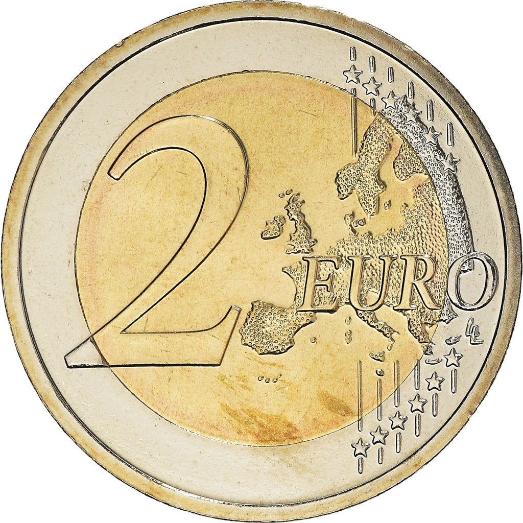 Slovenia, 2 Euro, Postojna, 2013, Vantaa, Colourized, MS(63), Bi-Metallic