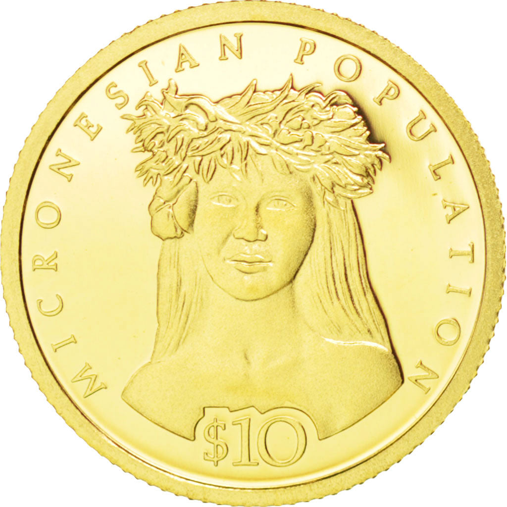 Moneda, Nauru, 10 Dollars, 2007, FDC, Oro, KM:76