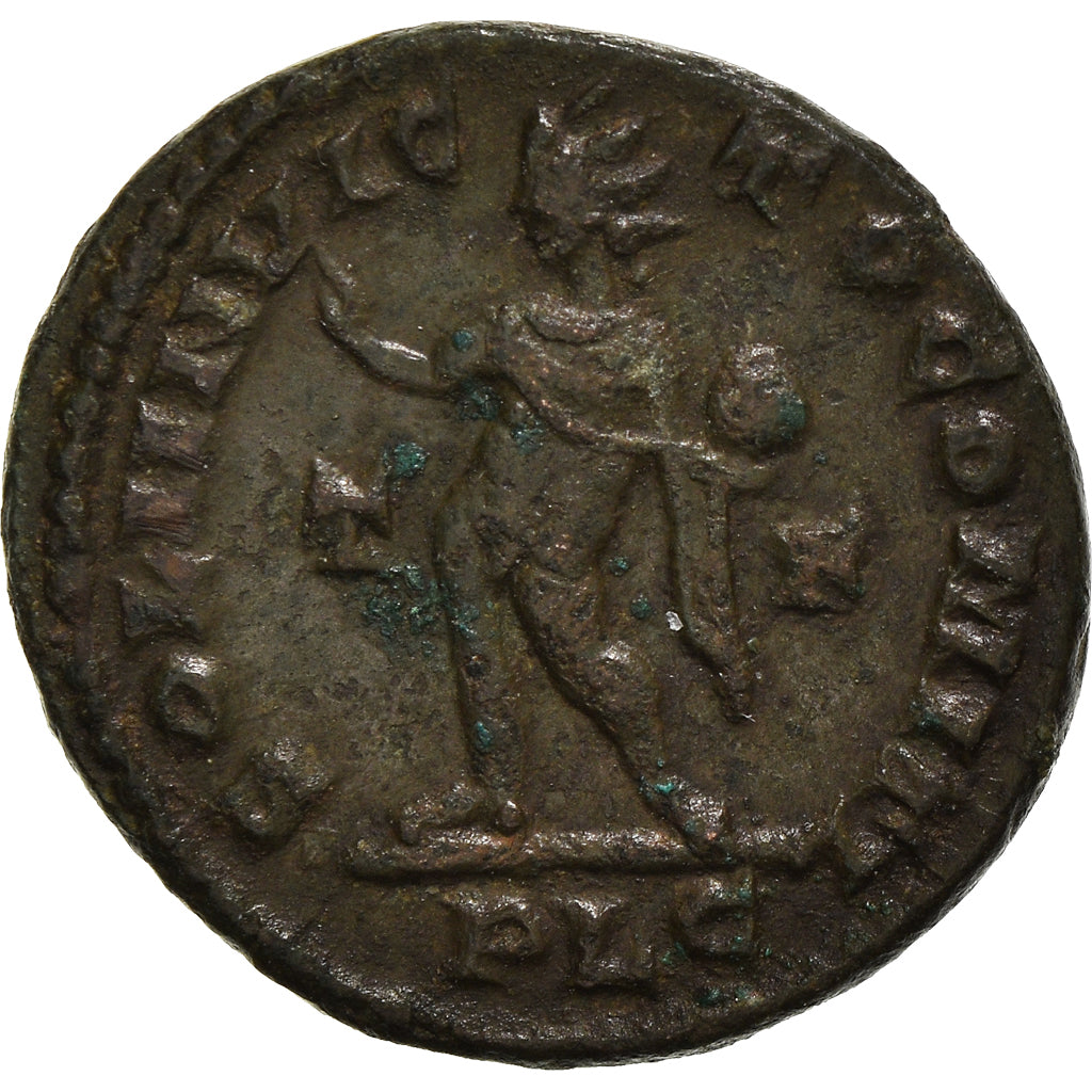 Moneta, Constantine I, Follis, 314-315, Lyon - Lugdunum, AU(50-53), Brązowy