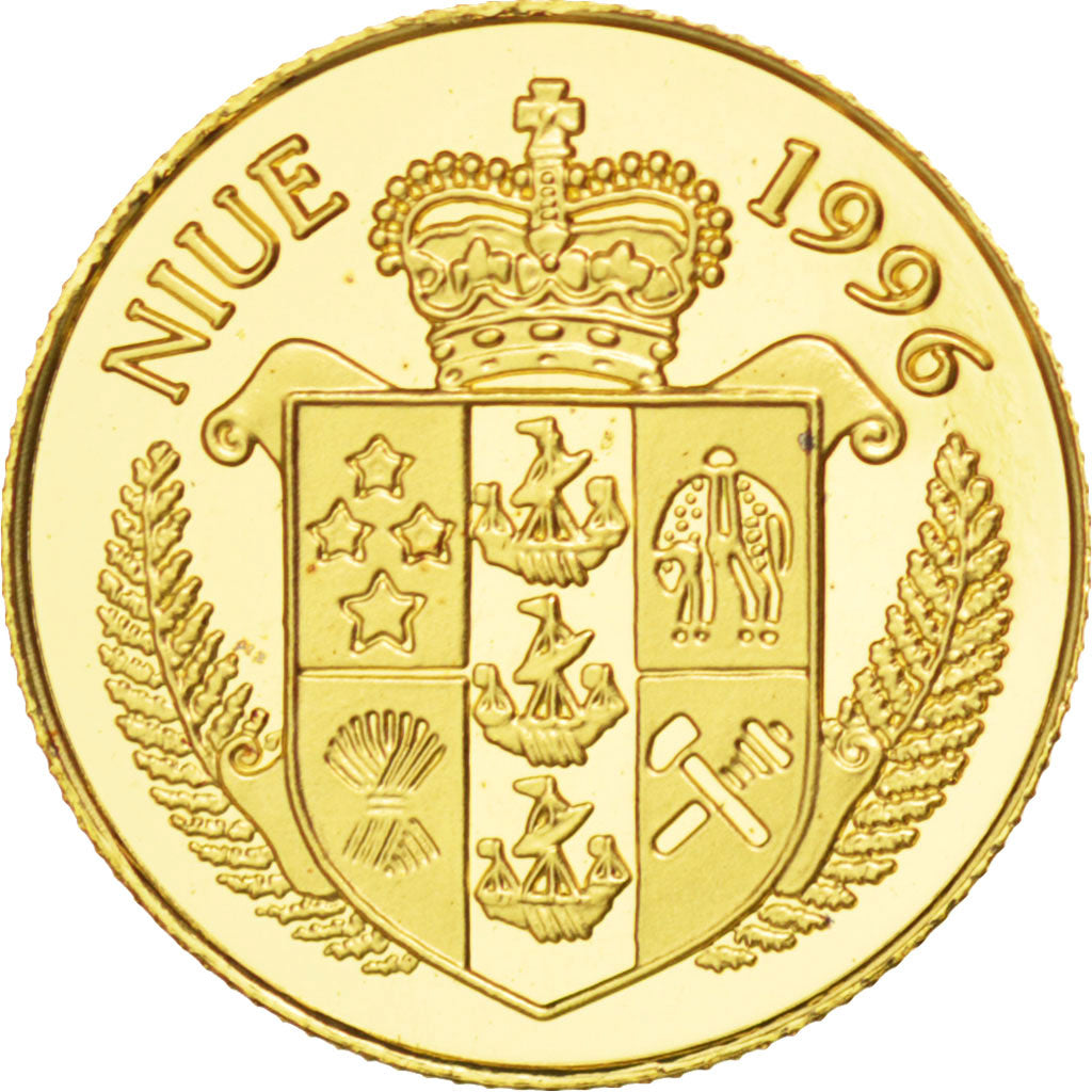 Coin, Niue, Elizabeth II, 25 Dollars, 1996, MS(65-70), Gold, KM:179
