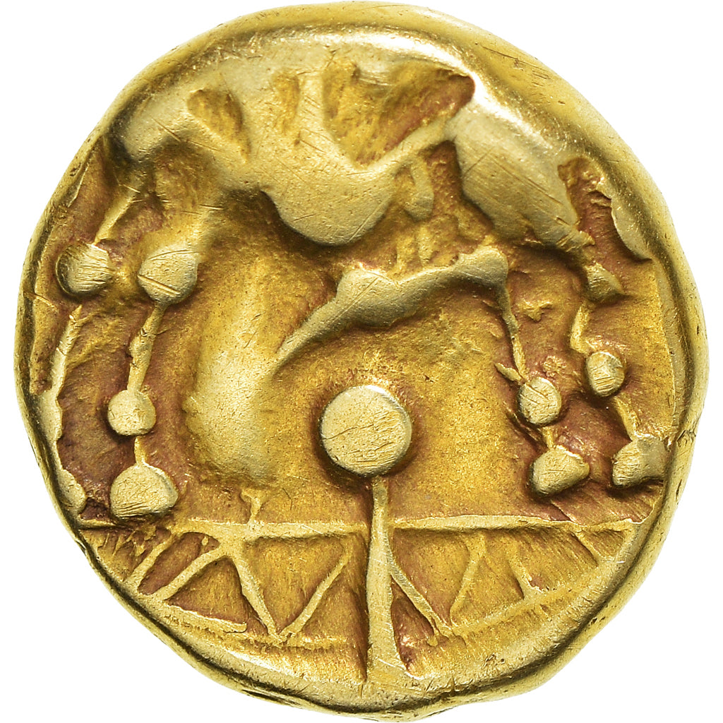 Coin, Ambiani, Stater, Ist century BC, VF(30-35), Gold, Delestrée:160