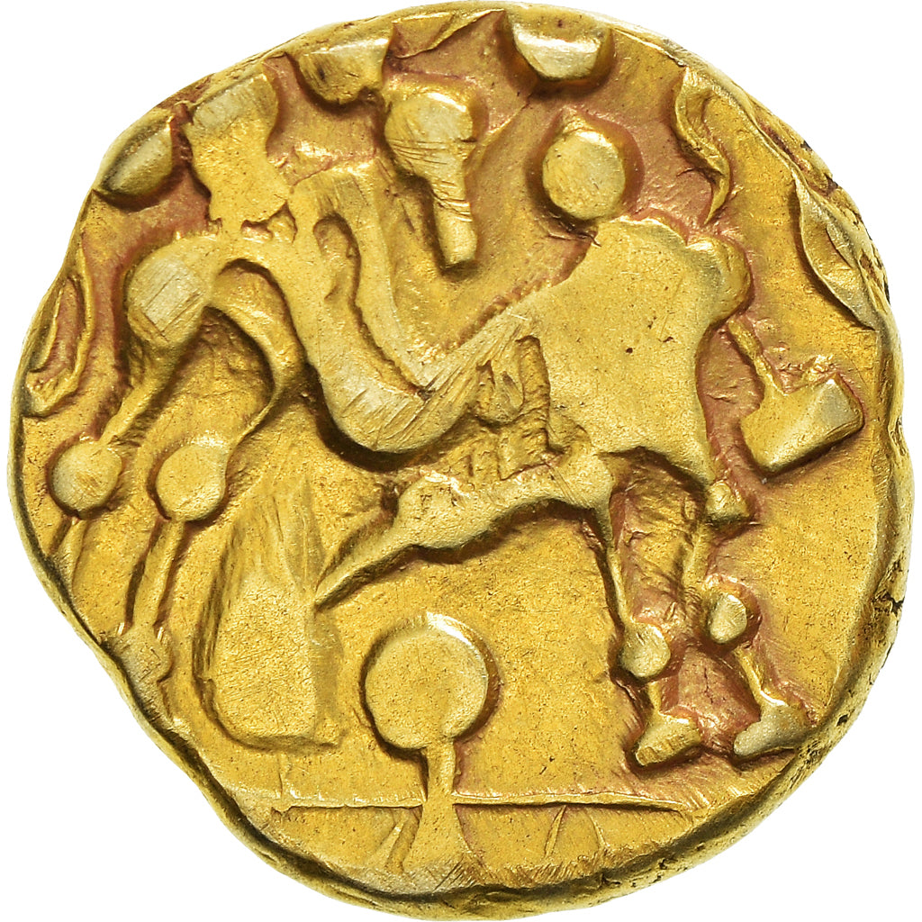 Coin, Ambiani, Stater, Ist century BC, VF(30-35), Gold, Delestrée:160