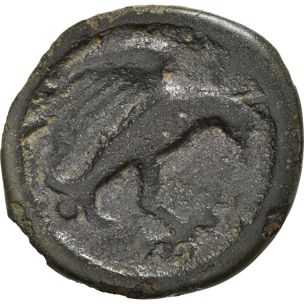 Monnaie, Carnutes, Potin à l'aigle, Ier siècle AV JC, Rare, TTB, Potin