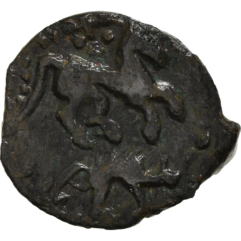 Monnaie, Carnutes, Bronze au cheval & sanglier, Ier siècle AV JC, TTB+, Bronze