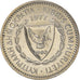 Coin, Cyprus, 25 Mils, 1977, MS(63), Copper-nickel, KM:40