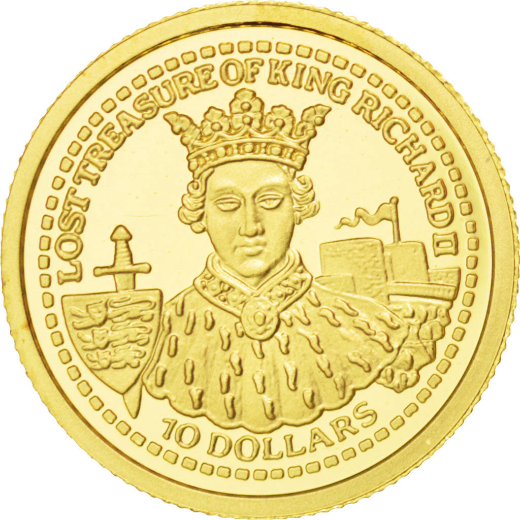 Coin, Fiji, Elizabeth II, 10 Dollars, 2003, MS(65-70), Gold, KM:113