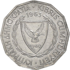 Coin, Cyprus, Mil, 1963, MS(63), Aluminum, KM:38