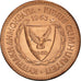 Moneda, Chipre, 5 Mils, 1963, SC, Bronce, KM:39