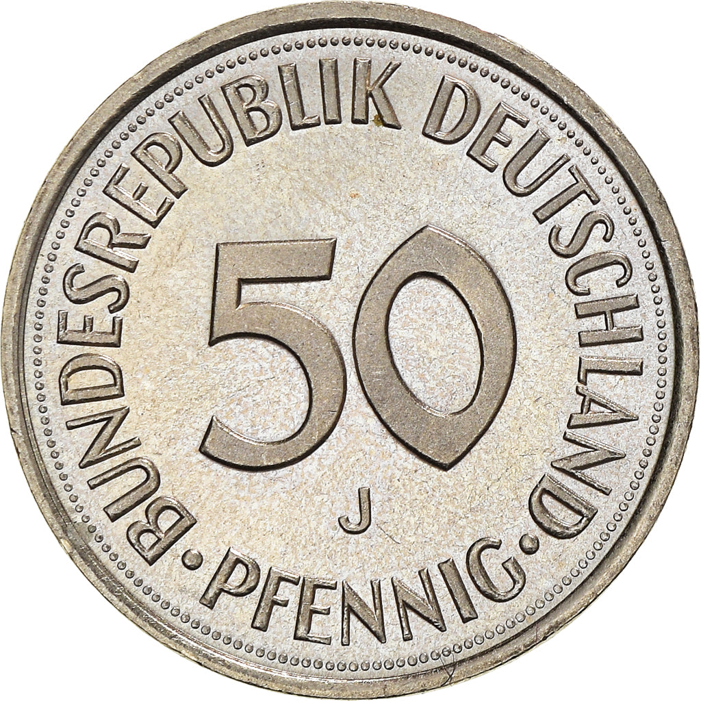 Münze, Bundesrepublik Deutschland, 50 Pfennig, 1995, Hamburg, STGL