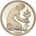 Coin, GERMANY - FEDERAL REPUBLIC, 50 Pfennig, 1986, Hamburg, Proof, MS(65-70)