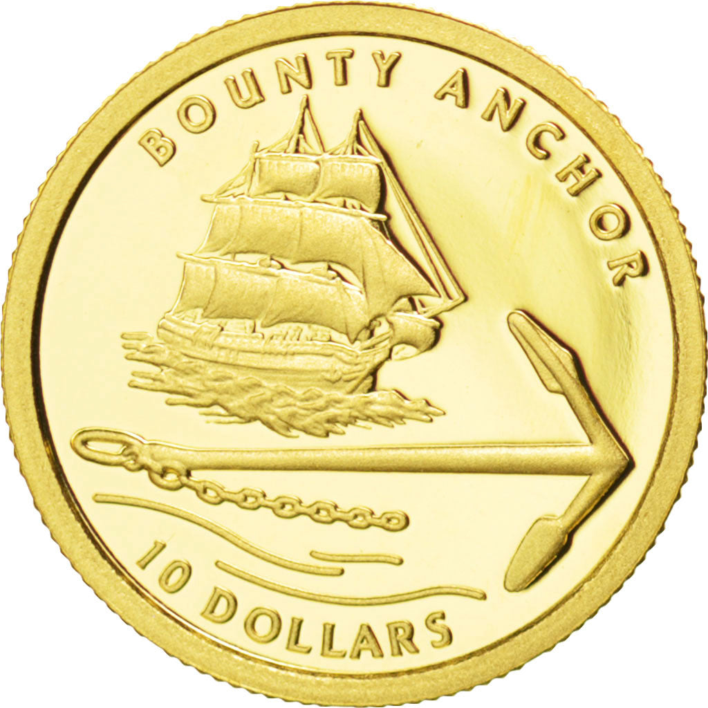 Pitcairn, 10 Dollars, 2007, FDC, Oro, KM:New