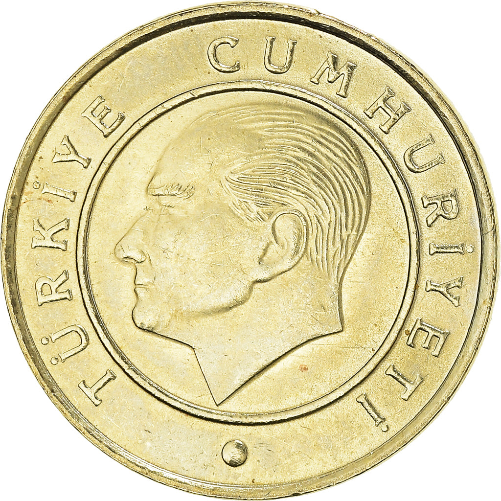 Coin, Turkey, 10 Kurus, 2019, MS(64), Brass, KM:1241