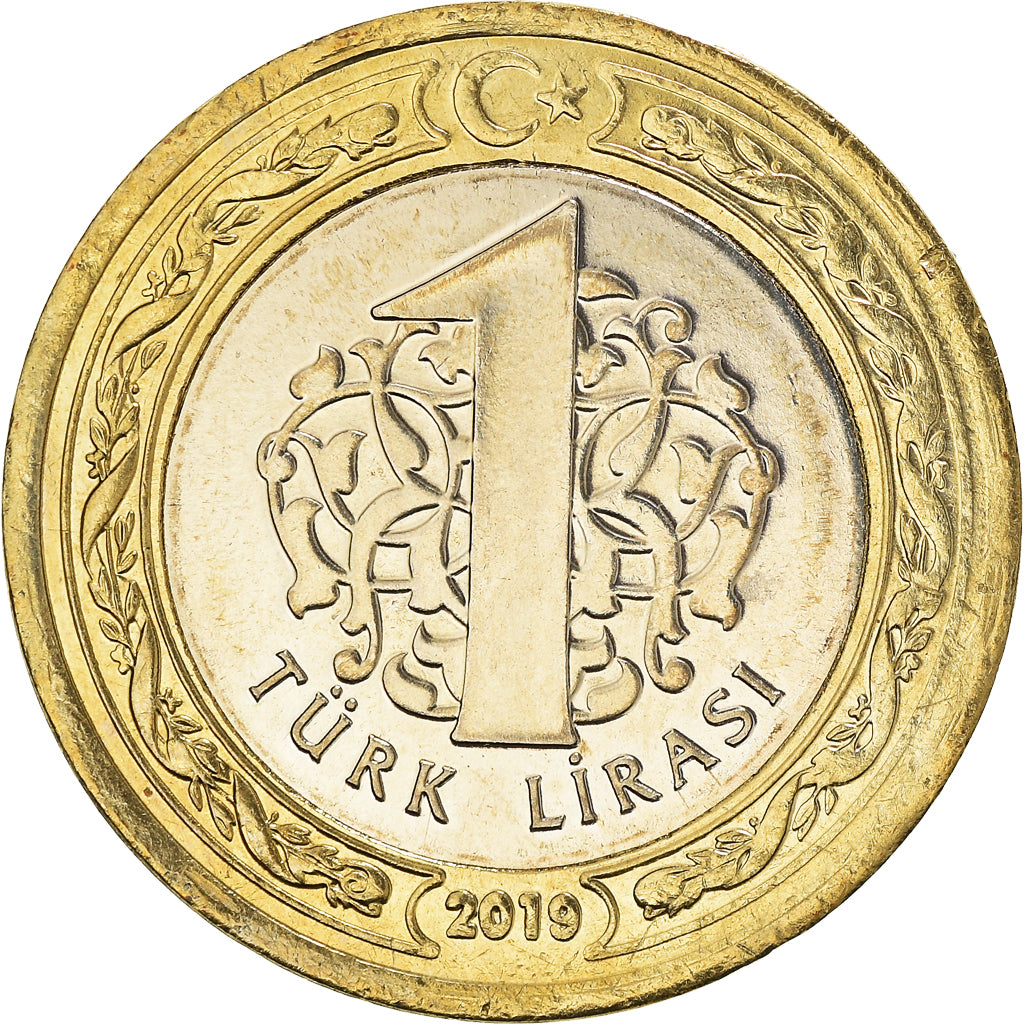 Moneta, Turchia, Lira, 2019, FDC, Bi-metallico, KM:1244
