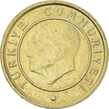 Coin, Turkey, 5 Kurus, 2013, AU(55-58), Brass, KM:1240
