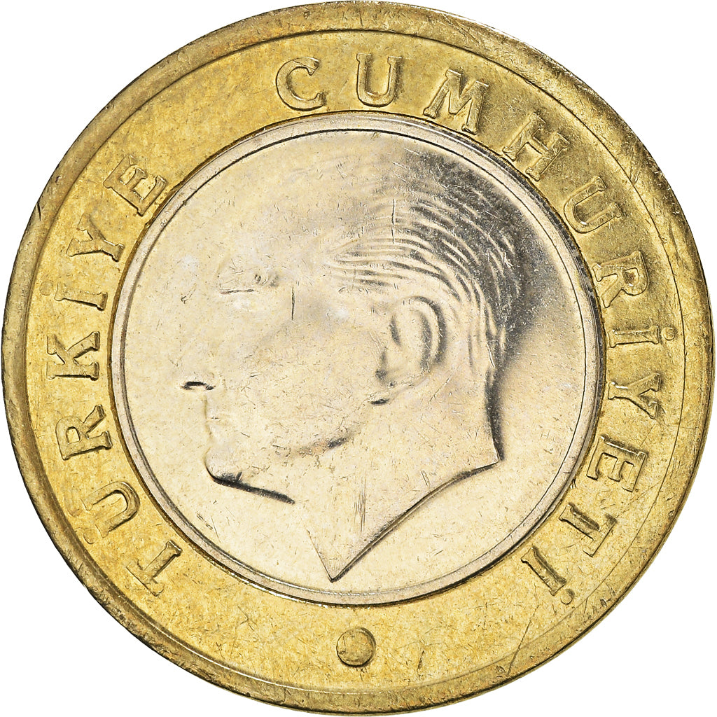 Munten, Turkije, Lira, 2018, PR, Bi-Metallic, KM:1244