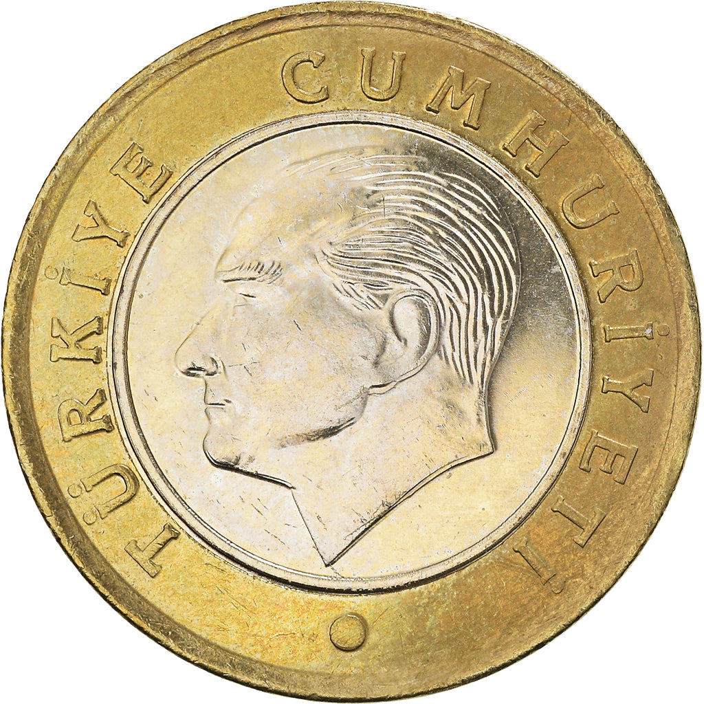 Coin, Turkey, Lira, 2016, MS(60-62), Bi-Metallic, KM:1244