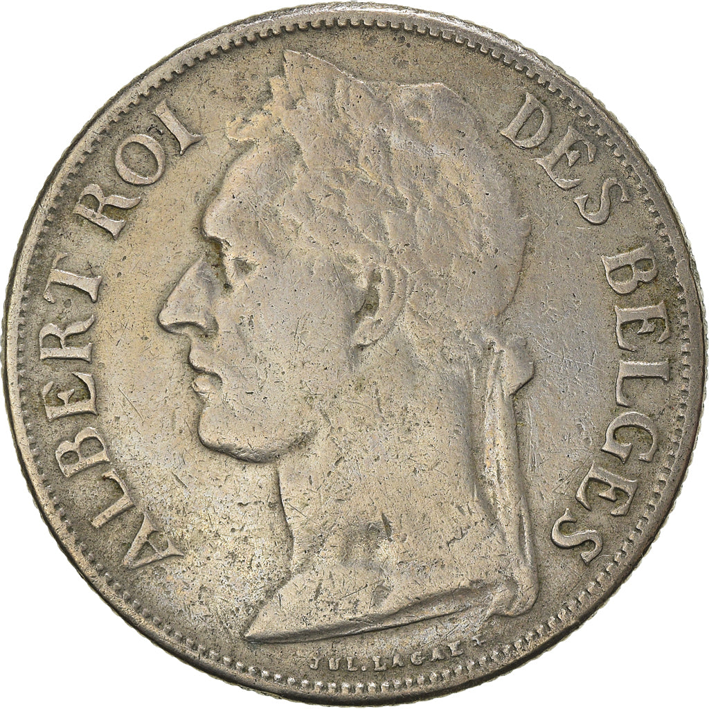 Coin, Belgian Congo, Franc, 1922, VF(20-25), Copper-nickel, KM:20