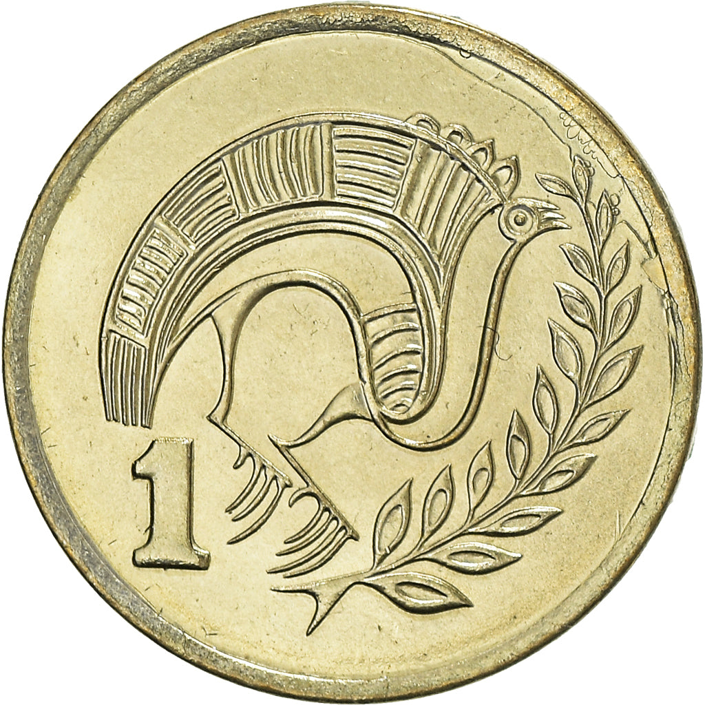 Coin, Cyprus, Cent, 1983, MS(63), Nickel-brass, KM:53.1