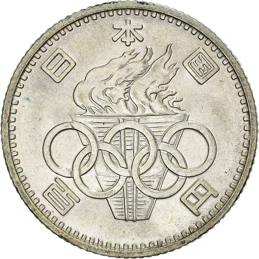 Coin, Japan, Hirohito, 100 Yen, 1964, AU(55-58), Silver, KM:79