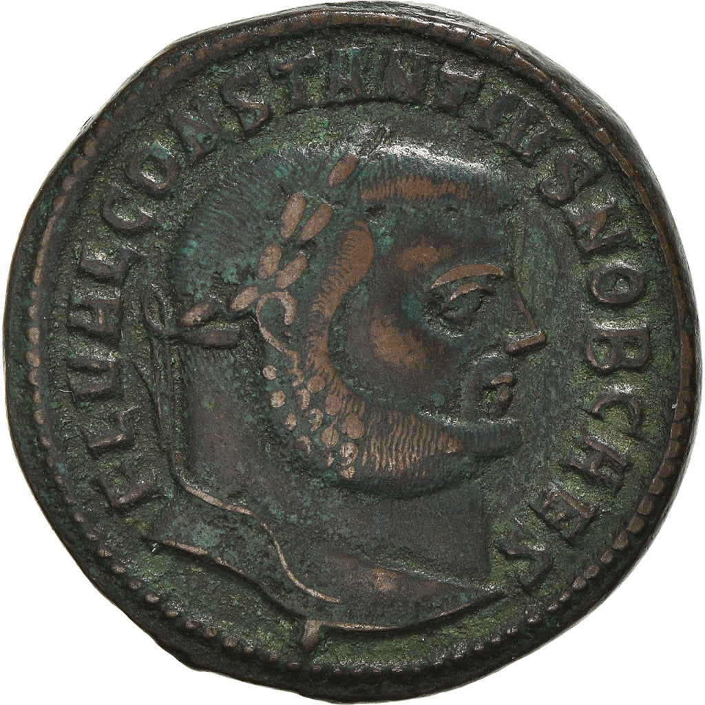 Coin, Constantius I, Follis, 300-301, Antioch, EF(40-45), Bronze, RIC:55a